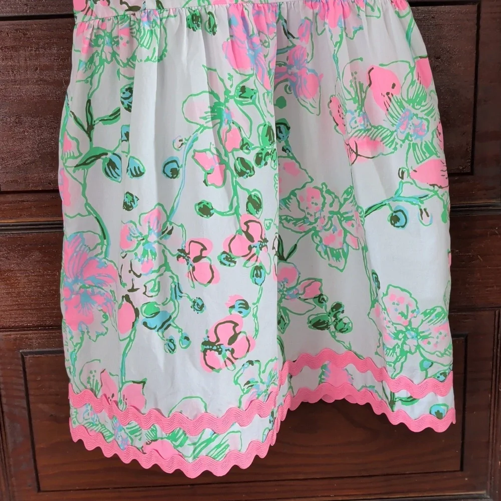Lilly Pulitzer Mini Knoxlie Dress In Multi Oversized Orchids 12 - Picture 8 of 13